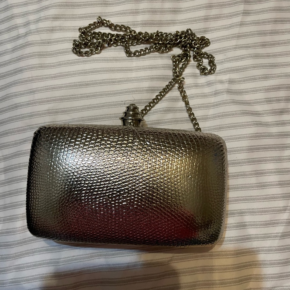 Elegant Silver Clutch Bag